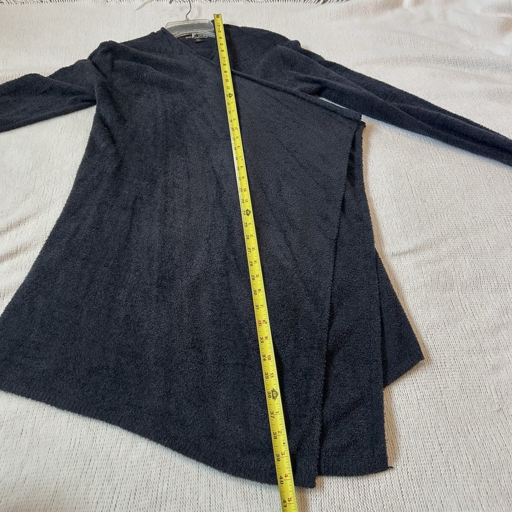 Barefoot Dreams Cardigan Sweater Sz L/XL Bamboo Chic Lite Black Cozy Knit - Picture 9 of 12